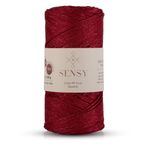 Premium Simli 200 Gr Polyester Makrome Ipi Kırmızı 2 Mm - 230 M Supla Ip ve çanta ipliği