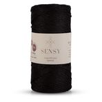 Premium Simli 200 Gr Polyester Makrome Ipi Siyah 2 Mm - 230 M Supla Ip ve çanta ipliği