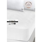 Premium Sıvı Su Geçirmez Fitted Full Kenar Tek Kişilik Çift Kişilik Sessiz Yatak Koruyucu Alez 120 x 200 cm - Beyaz