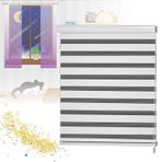 Premium Stor Perde - Ev ve Ofis Isı Yalıtımı için Karartma Pencere Panjurları Mutfak/Banyo/Tuvalet için Kolay Uyum 160x180 cm (63x72 inç) - Beyaz
