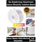 Premium Su Geçirmez Sızdırmaz Dayanıklı Lavabo Pvc Yağ Kenar Küf Önleyici 3.2m 3 Adet İzolasyon Bant