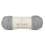 Premium Super Soft Saver El Örgü Ipi Hırka Kazak Ip Şal Bere Ipliği Ev Dekorasyon Ipi (Açık Gri)