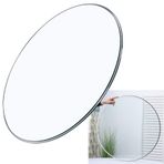Premium Temperli Yuvarlak Cam Masa Üstü - Kahve, Yemek ve Kahvaltı Masaları için Şeffaf 30", 34", 36" - Sağlam, Kolay Kurulum Masa Örtüsü (40 cm/16 inç)