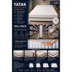 Premium Torba Yaylı (Pocket Spring) Full Ortopedik Yatak - 24-25 cm Roll-Pack - Beyaz - 90 × 190 cm