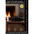 Premium Ultrasonik Sessiz Çalışma Led Işıklı Çok Şık Tren Tasarımlı Oda Hava Nemlendiricisi 300 ML