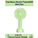 Premium Üretim Usb Şarjlı 3 Kademeli Sessiz Taşınabilir Mini Fan Pervaneli Soğutucu Küçük Vantilatör