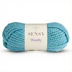 Premium Woolly El Örgü Ipi Atkı Bere Şapka Ip Panço Ipi Hırka Ipliği (1, Bebe Mavisi)