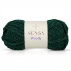 Premium Woolly El Örgü Ipi Atkı Bere Şapka Ip Panço Ipi Hırka Ipliği (1, Yeşil)