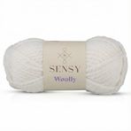 Premium Woolly El Örgü Ipi Atkı Bere Şapka Ip Panço Ipi Hırka Ipliği Fuşya (1, Beyaz)