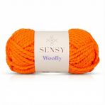 Premium Woolly El Örgü Ipi Atkı Bere Şapka Ip Panço Ipi Hırka Ipliği Fuşya (1, Turuncu)