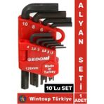 Premium Yüksek Kaliteli Montaj Tamirat Vidalama Matkap Ucu 120 mm 10 Parça ALYAN SETİ