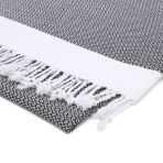 Premium%100 Pamuk Battal Boy Peştemal – 100x180 cm Lüks Plaj Havlusu, Hızlı Kuruyan Kum Tutmaz Şezlong Havlusu, Hafif Seyahat için İdeal (1, siyah)
