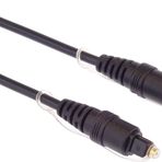 PremiumCord Toslink optik ses kablosu – 1,5 m, Toslink Plug-on-Plug, HiFi stereo sistemi, Sounbar TV, HQ Audio, lehimli, siyah renk