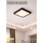 PremiumPort 20X20 cm 18W Siyah Metal Kasa LED Panel, Kolay Montaj, Güçlü Günışığı Lümen - Seçenek 1 - Ahşap