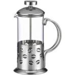 PremiumPort 350 ml French Press ile Kahve ve Çay Keyfi, Şık ve Pratik Tasarım - Seçenek 1 - Ahşap Bej - Siyah