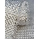 PremiumPort 40CM x 10M Beyaz Silver Su Taşı Detaylı Lüks Kapitone Raf Çekmece Örtüsü - Antrasit - Seçenek 1