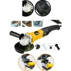 PremiumPort 4500W Devir Ayarlı Uzun Kuyruklu Spiral Taşlama Makinesi 125MM Set - Seçenek 1