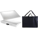 PremiumPort 50X70 cm LED Işıklı Yazı Tahtası, Çantalı, Profesyonel Kullanım - Ahşap - Seçenek 1