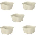 PremiumPort 5’li Dolap Içi Düzenleyici Kutu Seti, 10X10X5 Cm, Organizer, Saklama - Ahşap - Bej - Seçenek 1