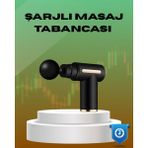 PremiumPort 6 Kademeli Kas Masaj Tabancası, 4 Başlıklı Güçlü ve Sessiz Sporcu Cihazı - Antik Altın