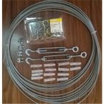 PremiumPort 8 Metre Çelik Halat ve Kanca Dubel Montaj Seti - Seçenek 1