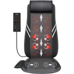 PremiumPort 8 Node Shiatsu Masaj Minderi, Isıtmalı Rahatlatıcı Koltuk Aleti - Mercan