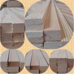 PremiumPort Ahşap Çıta 3,5cm x 5,8cm x 210CM – 4 Adet, Silinmiş Kereste - 3,5 x 5,8 cm