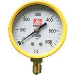 PremiumPort Ak Tek Manometre Doğalgaz Düşük Basınç 0-600 Mbar Ölçüm Cihazı - Seçenek 1