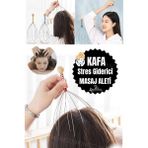 PremiumPort Baş Boyun Kafa Masaj Aleti, Saç Kaşıma ve Rahatlatıcı 21 cm - Ahşap