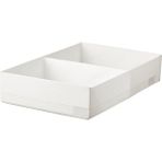 PremiumPort Beyaz Dolap Içi Düzenleyici Bölmeli Kutu 34X51X10 cm - Ahşap - Bej - Siyah - Seçenek 1
