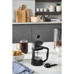 PremiumPort Borosilikat Cam French Press 350 Ml, Siyah, Kahve Keyfi ve Hediye Seti - Seçenek 1 - Ahşap