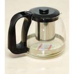 PremiumPort Cam Demlik 700 Ml, Süzgeçli, Çay, Kahve, Bitki Çayı Için Şık ve Pratik Seçenektir - Ahşap - Bej - Siyah - Seçenek 1