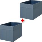 PremiumPort Çiftli Çok Amaçlı Dolap Içi Saklama Kutusu 35X25X25 cm - Seçenek 1 - Ahşap - Ceviz