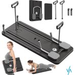 PremiumPort Çok Fonksiyonlu Pilates ve Fitness Aleti, Sağlıklı Egzersiz Seti - Seçenek 1 - Ahşap