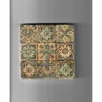 PremiumPort Doğal Taş Dekoratif Banyo Gider Kapağı Süsü 10X10 cm - Antrasit - Seçenek 1