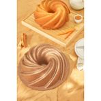 PremiumPort Golden Pink Döküm Kek Kalıbı 25 Cm, Dayanıklı ve Şık Tasarım - Seçenek 1 - Ahşap - Bej
