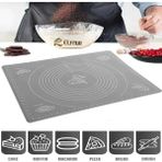 PremiumPort Gri Büyük Boy 45X65 cm Silikon Hamur Açma Matı, Baklava, Börek, Mantı, Erişte Için - Altın