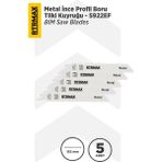 PremiumPort Ince Profil Metal Boru Seti, 152 Mm, 5 Adet, Tilki Kuyruğu Uygulaması - Seçenek 1