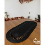 PremiumPort Jüt ve Hasır Dekoratif Masa Örtüsü 30X70CM, Amerikan Servis, Sehpa Örtüsü - Ahşap