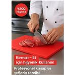PremiumPort Kırmızı Polietilen Kesme Tahtası 30X40X2 Cm, Meyve ve Sebze Kesim Levhası - Açık Gri - Seçenek 1