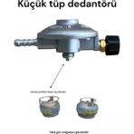 PremiumPort Küçük Tüp Dedantörü, 2kg Gaz Regülatörü, Piknik ve Kamp Ocağı Başlığı - Seçenek 1