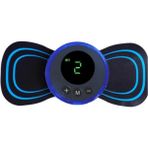 PremiumPort Mini Şarjlı Kelebek LCD Masaj Aleti, Çoklu Mod, Taşınabilir, Rahatlatıcı - Ahşap
