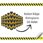 PremiumPort Otopark Kolon Köşe Koruyucu Kauçuk, 10'lu Set, Güvenli ve Dayanıklı - Seçenek 1
