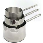 PremiumPort Paslanmaz Çelik 3'lü Kaçerola Seti, Sütlük ve Sosluk, 12, 14, 16 cm - Seçenek 1 - Altın