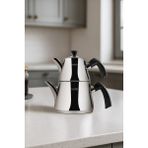PremiumPort Paslanmaz Çelik Çaydanlık Takımı, Midi Orta Boy, 0.75-1.50 Lt - Antrasit - Seçenek 1