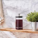 PremiumPort Paslanmaz Çelik French Press 600ML, Pratik ve Şık Kahve Demleme Aracı - Seçenek 1 - Açık Beyaz - Gri