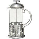 PremiumPort Paslanmaz Çelik French Press, Pratik ve Şık Kahve Demleme Aleti - Seçenek 1 - Ahşap Bej - Siyah