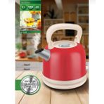 PremiumPort Paslanmaz Çelik Retro Su Isıtıcı Kettle 2,2 Litre, Şık ve Dayanıklı Tasarım - Açık Gri - Seçenek 1