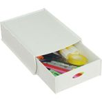 PremiumPort Pratik Masa Altı Saklama Kabı, Beyaz, Gizli Çekmece Organizer - Ahşap - Seçenek 1