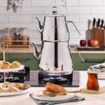 PremiumPort Pro Chef Orta Boy Metal Çaydanlık, Şık ve Dayanıklı Tasarım - Altın - Seçenek 1